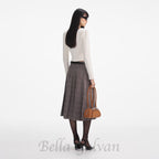 Flowering Girl Women cream lurex knit cardigan