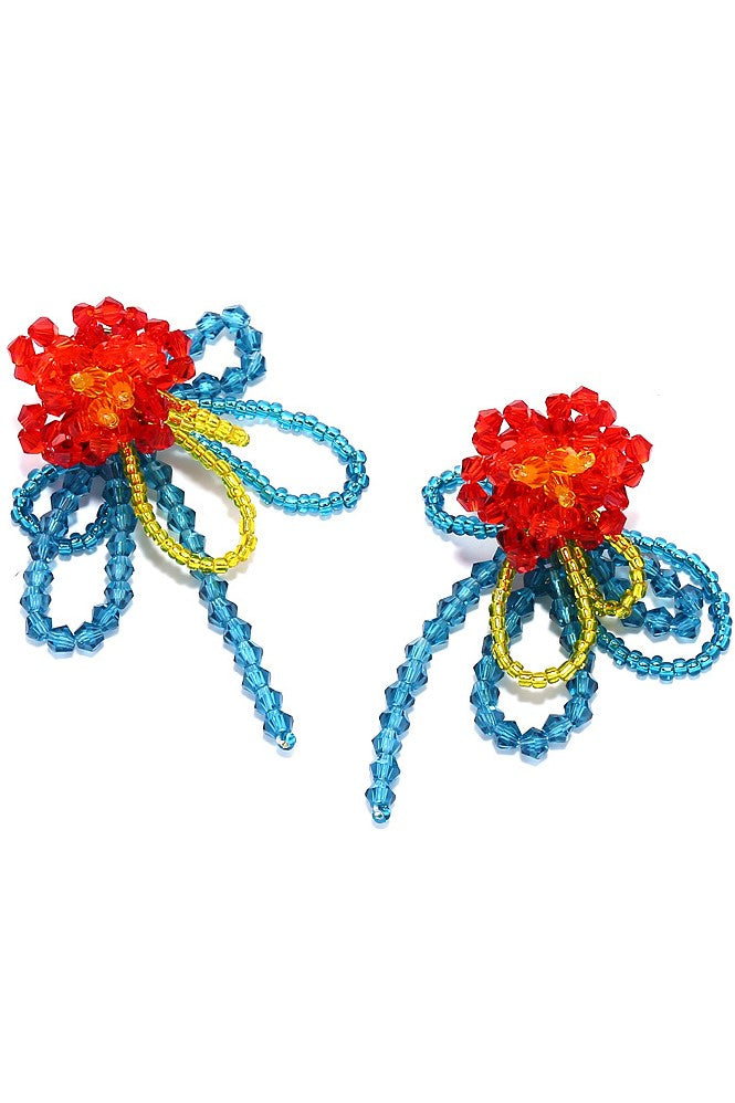 Flowering Girl Women Rachel Crystal Earrings
