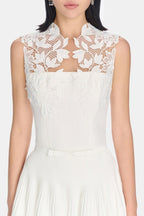 Floral Lace Sleeveless Maxi Dress