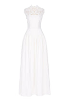 Floral Lace Sleeveless Maxi Dress