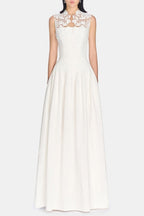 Floral Lace Sleeveless Maxi Dress