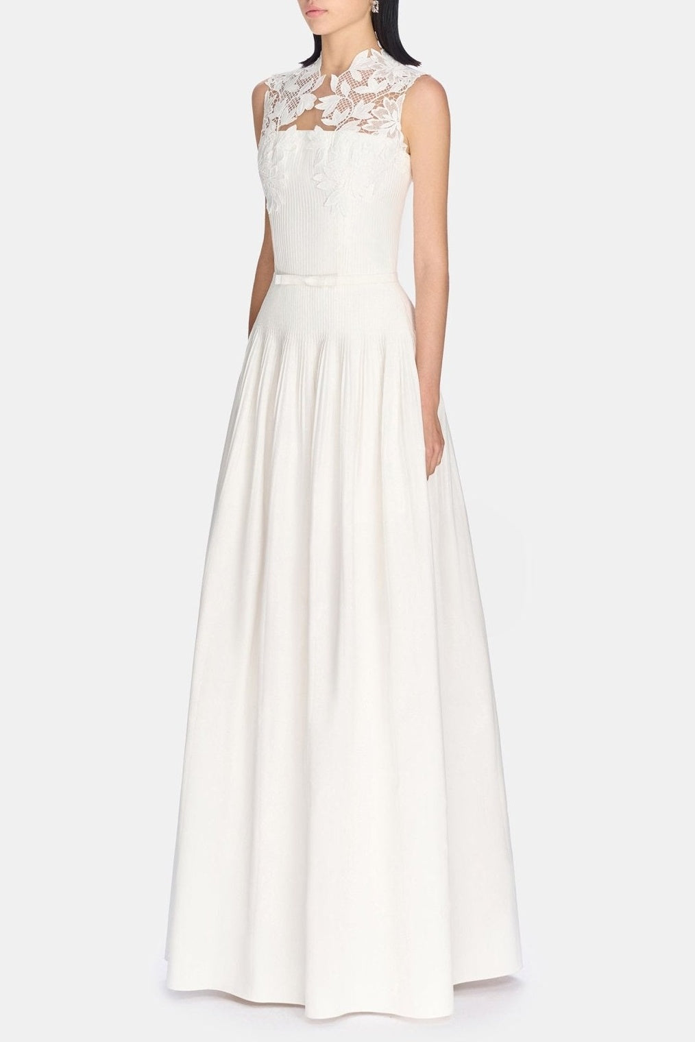 Floral Lace Sleeveless Maxi Dress