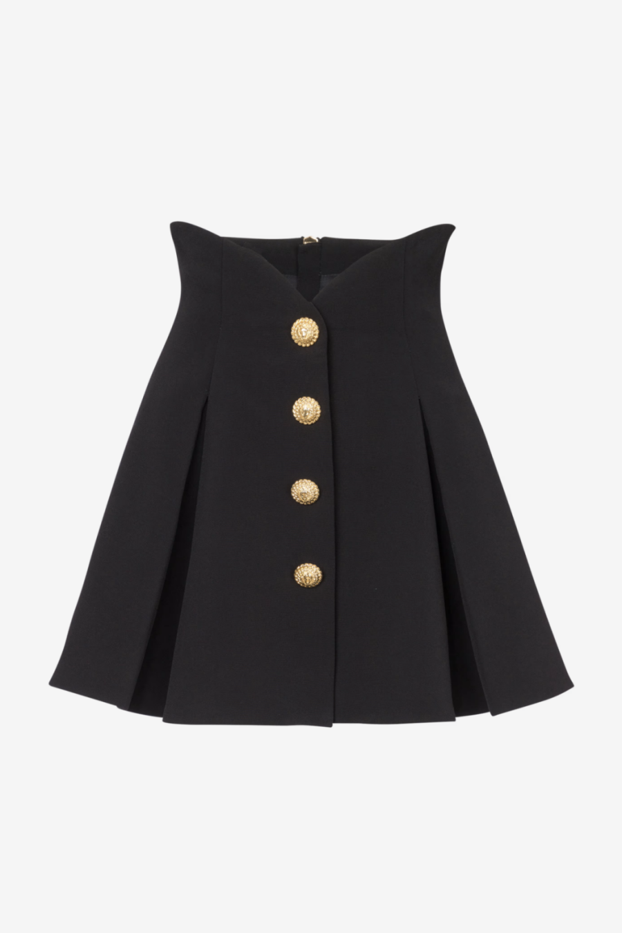 Flowering Girl Women Rayne Gold Buttoned Mini Skirt
