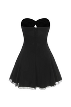 Flowering Girl Women Strapless Cutout Mini Dress - Black