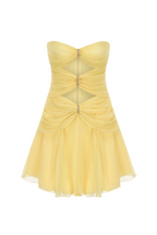 Flowering Girl Women Rerynne Strapless Cutout Mini Dress - Yellow