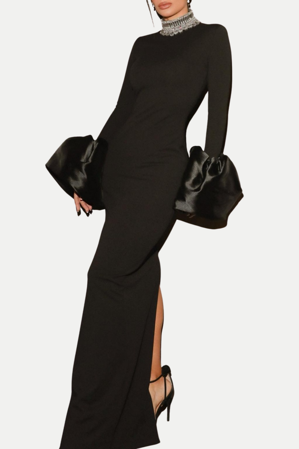 Flowering Girl Women Rhada Diamante Maxi Bandage Dress