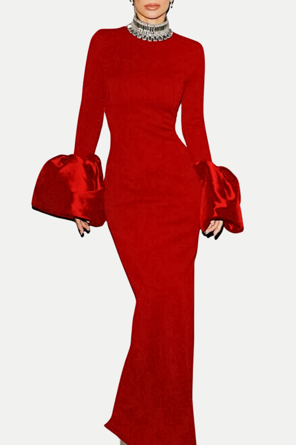 Flowering Girl Women Rhada Diamante Maxi Bandage Dress