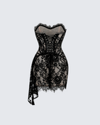 Angel Corset Draped Mini Dress