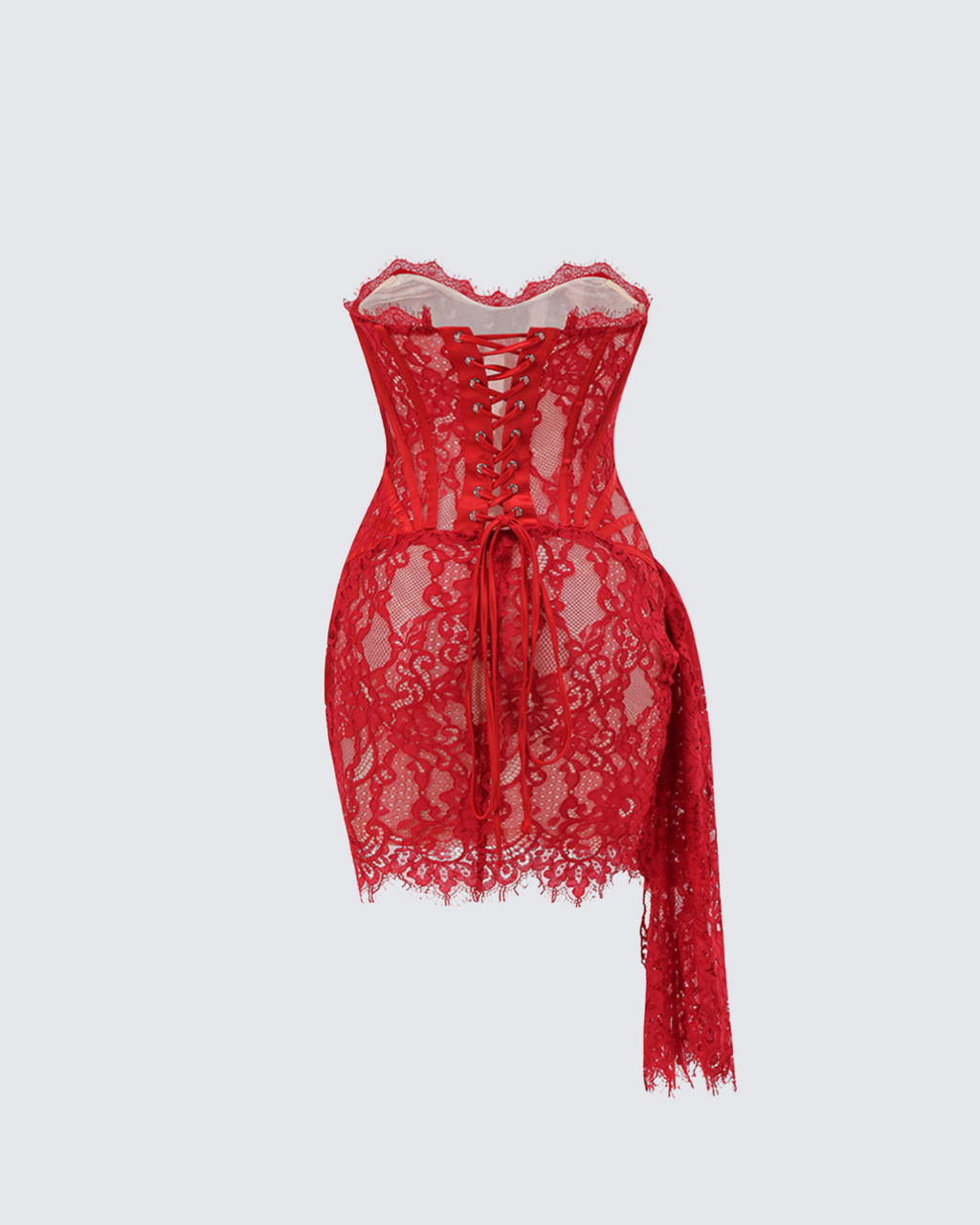 Angel Corset Draped Mini Dress