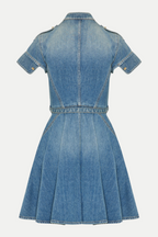 Flowering Girl Women Rigby Belted Denim Mini Dress
