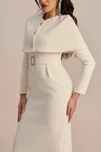 Flowering Girl Women Roberta Cape Top Long Sleeve Dress Set