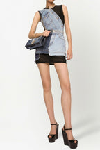 Flowering Girl Women Rory Patchwork Denim Mini Dress