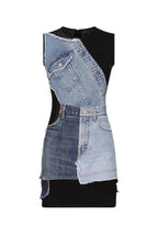 Flowering Girl Women Rory Patchwork Denim Mini Dress