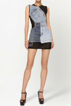 Flowering Girl Women Rory Patchwork Denim Mini Dress