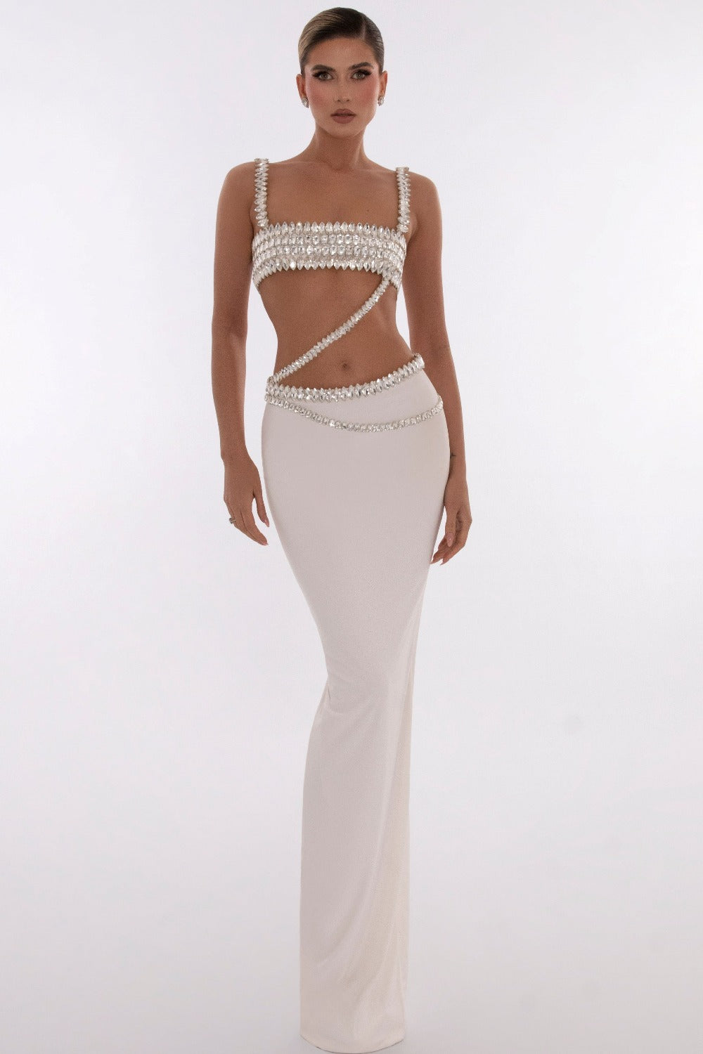 Flowering Girl Women Diamante Bandage Set