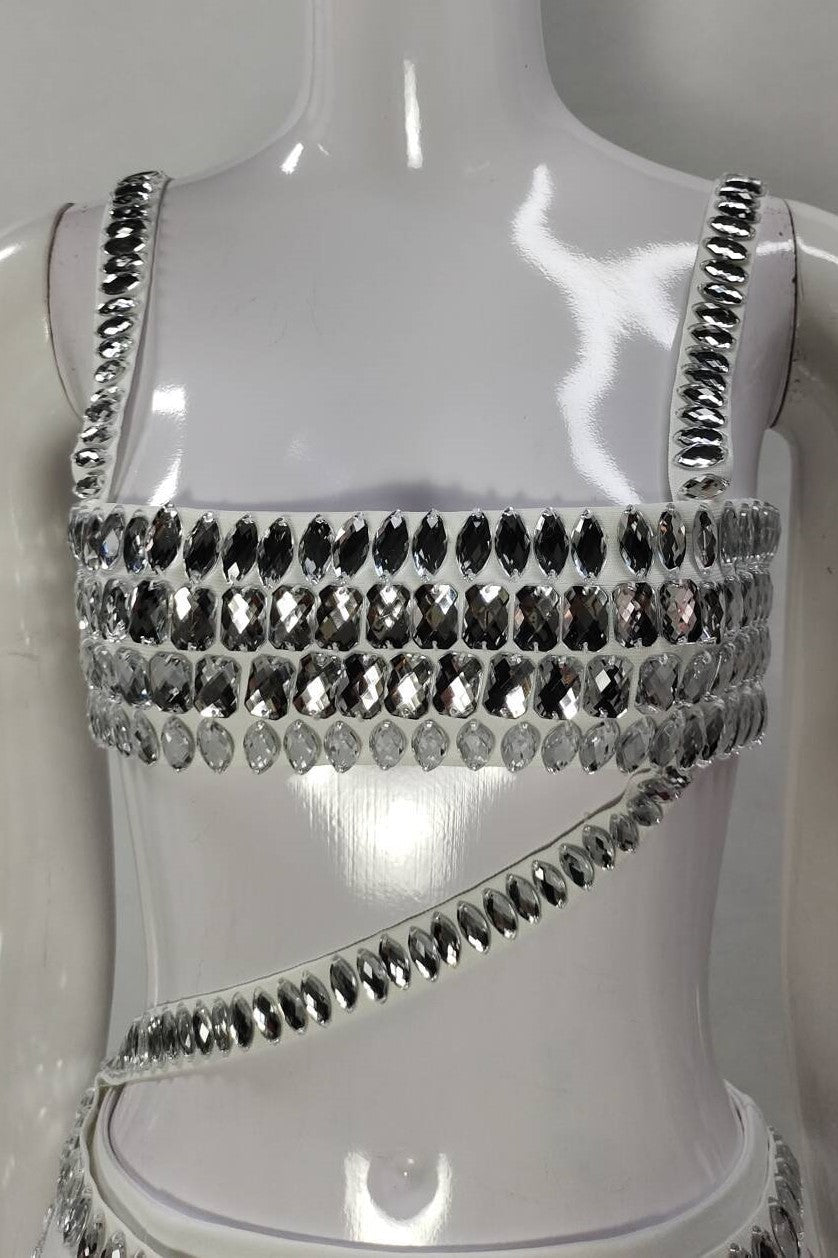 Flowering Girl Women Diamante Bandage Set