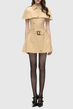 Flowering Girl Women Ryker Buttoned Cape & Mini Dress Set