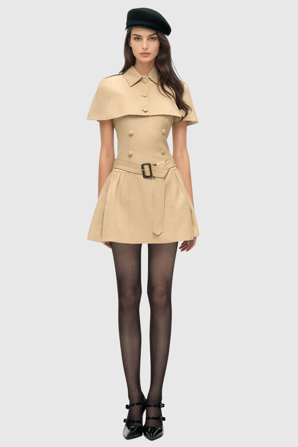 Flowering Girl Women Ryker Buttoned Cape & Mini Dress Set