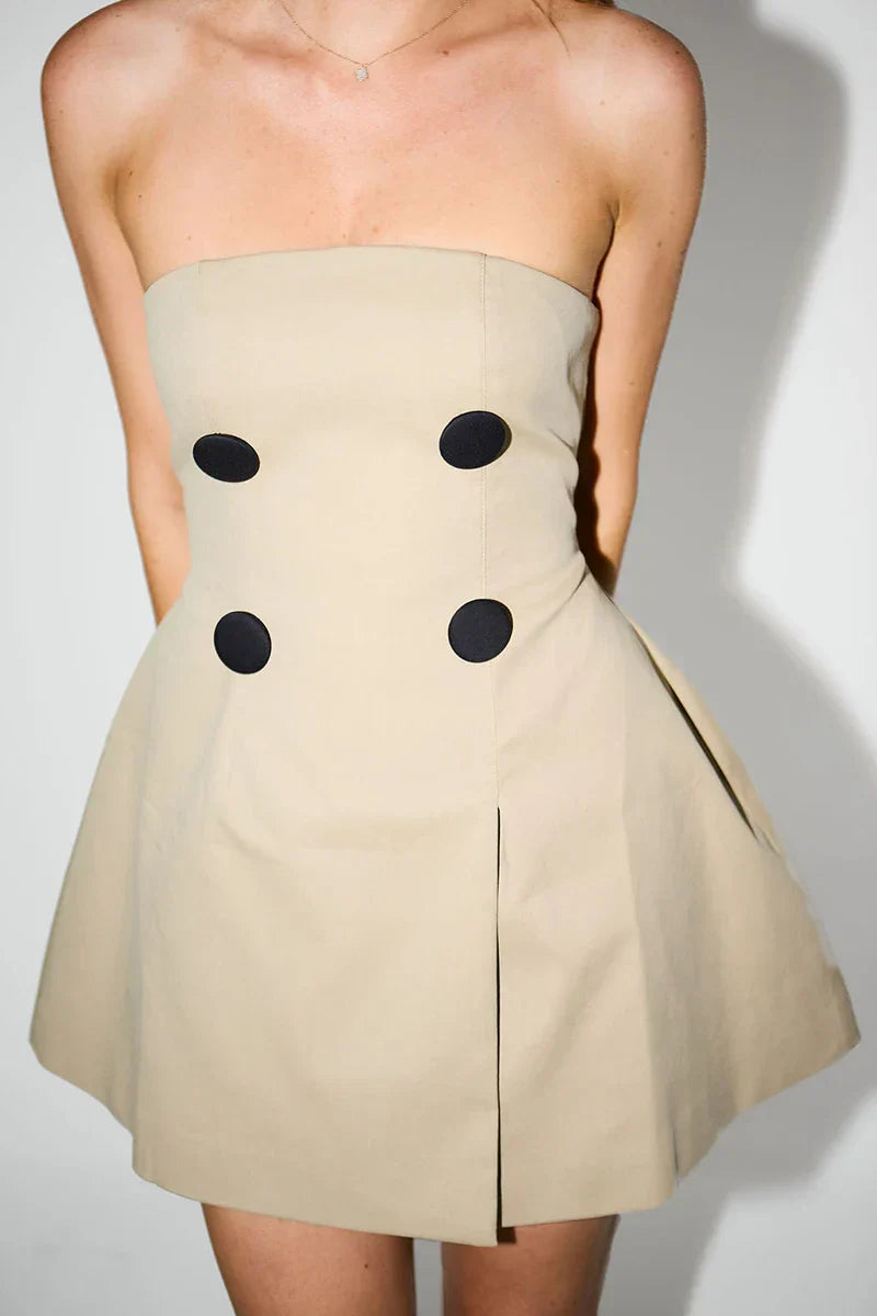 Flowering Girl Women Neira Off-Shoulder Strapless Sexy Mini Dress