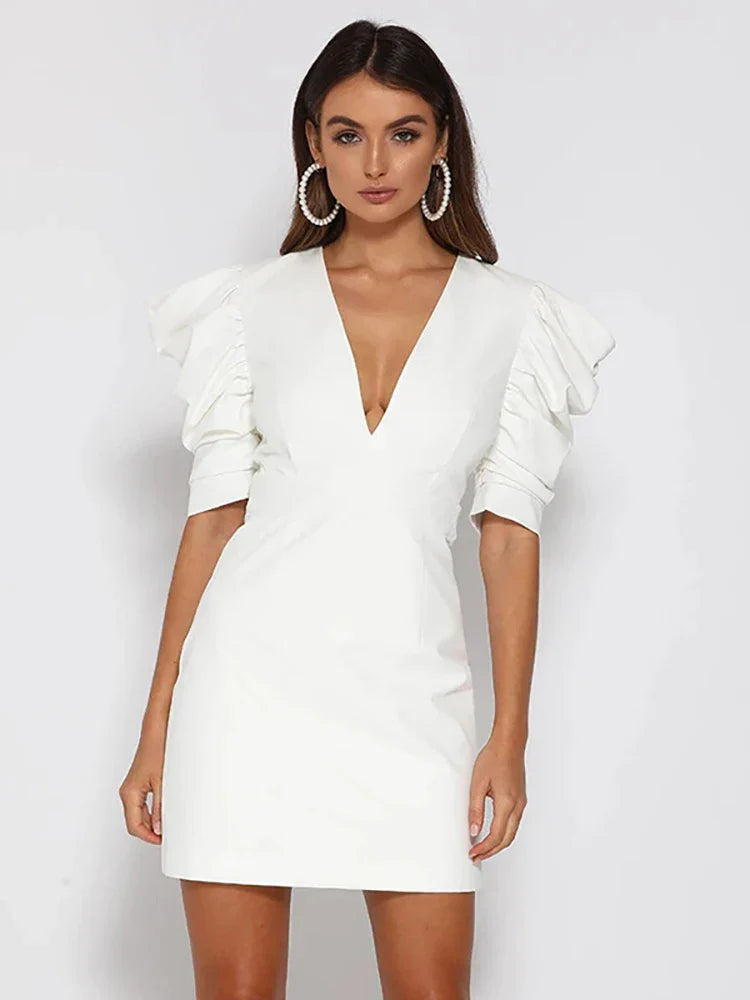 Flowering Girl Women Marley Puff Sleeves Mini Dress