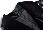 Flowering Girl Women Sequin Embroidered Velvet midi Dress in black