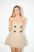 Flowering Girl Women Neira Off-Shoulder Strapless Sexy Mini Dress