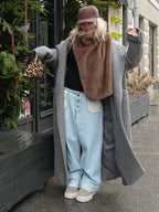 Faux Fur Vest Crop Top