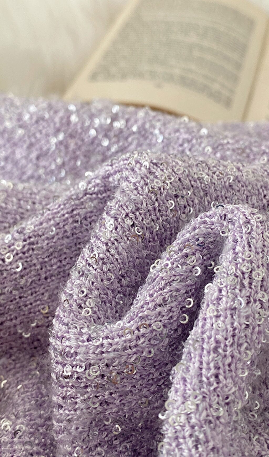 Flowering Girl Women Sequin Pleated Two Piece Set In Lilac