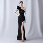 Crafted Flower With Beading Formal Dress