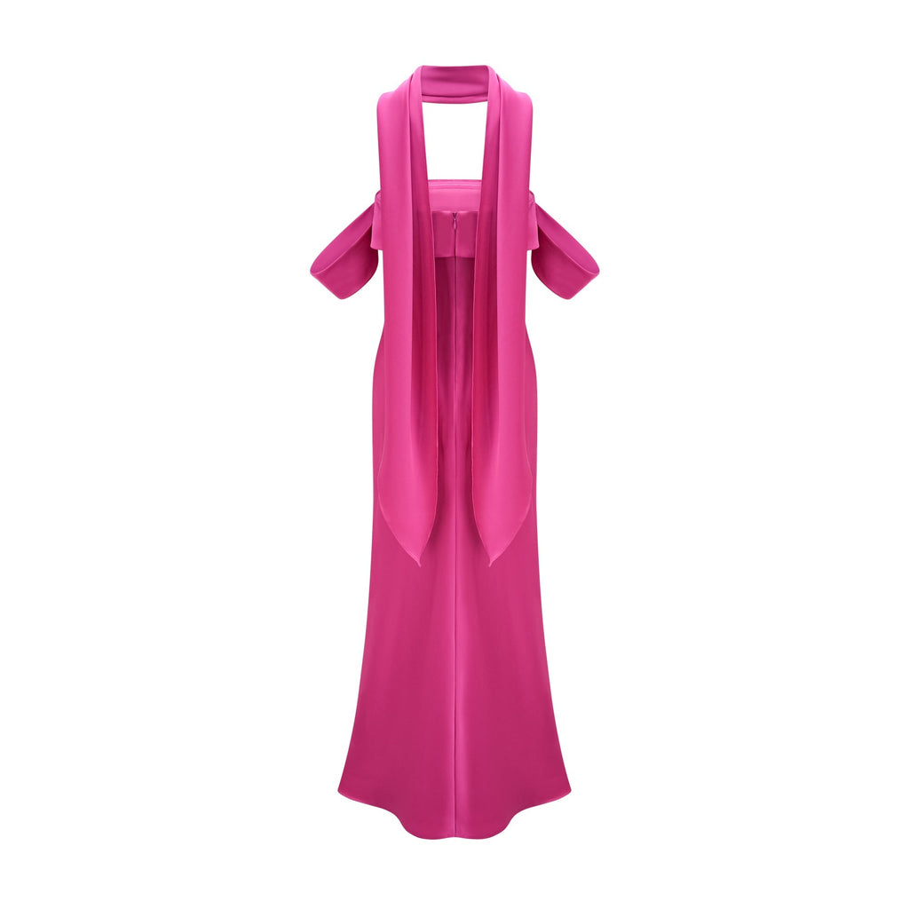 Flowering Girl Women Yasmin off-shoulder satin midi dress