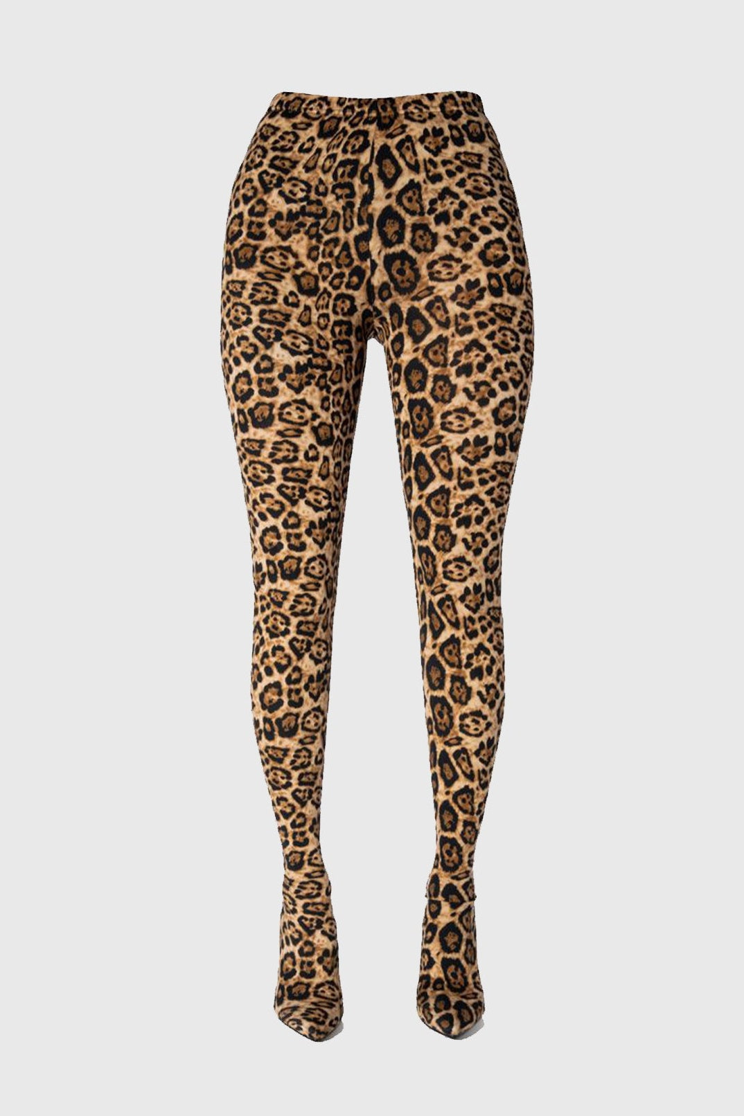Flowering Girl Women Sagier Leopard Print Pant Boots