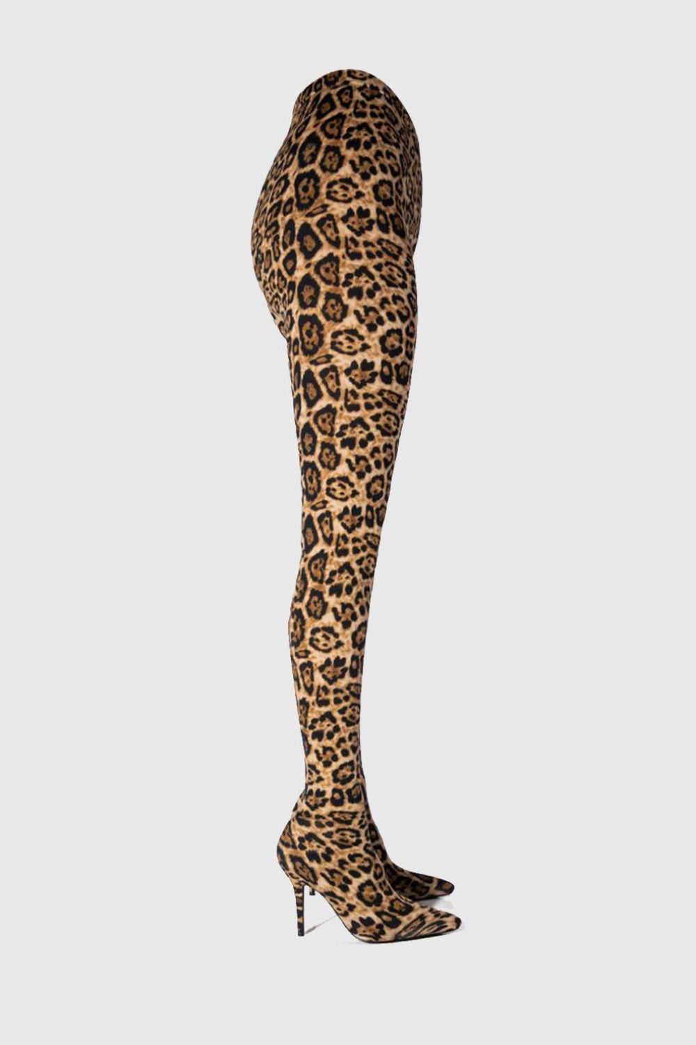 Flowering Girl Women Sagier Leopard Print Pant Boots