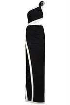 Flowering Girl Women Salome Asymmetric Floral Applique Maxi Dress