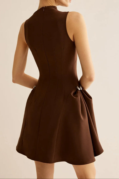 Flowering Girl Women Asymmetrical Flared Mini Dress