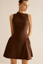 Flowering Girl Women Samantha Asymmetrical Flared Mini Dress