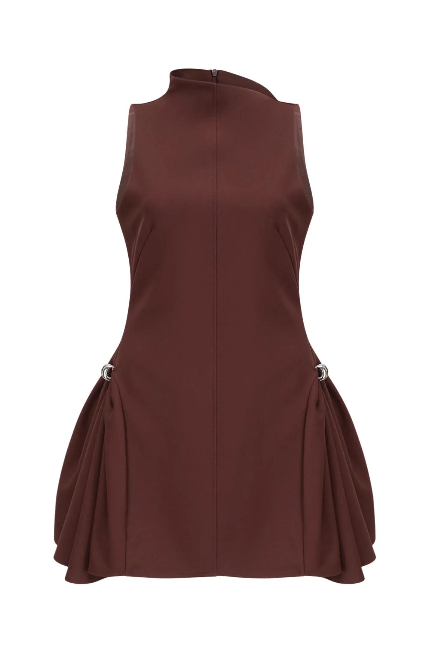 Asymmetrical Flared Mini Dress