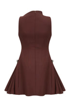 Asymmetrical Flared Mini Dress