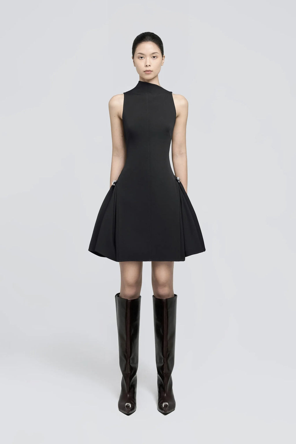 Flowering Girl Women Samantha Asymmetrical Flared Mini Dress