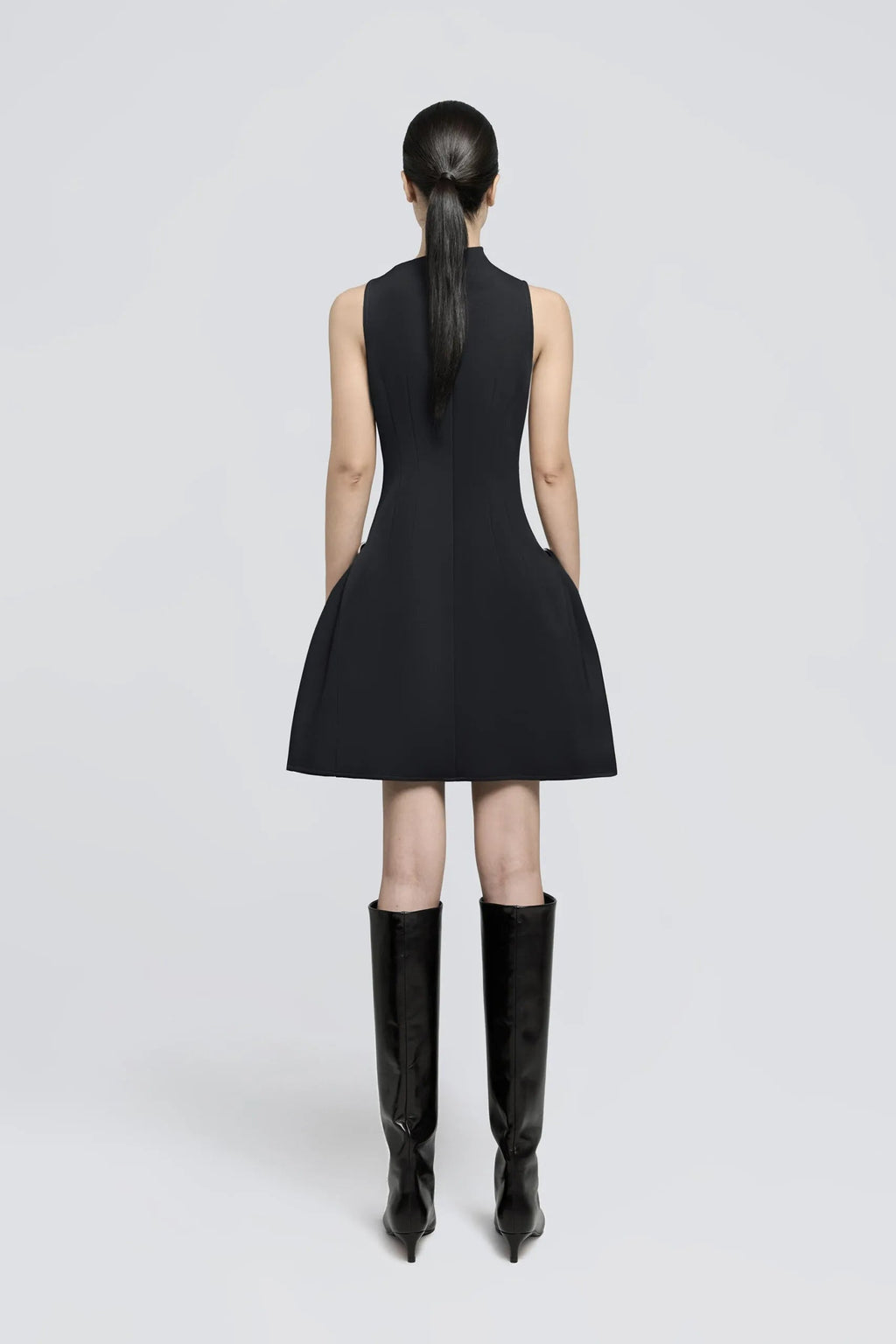 Flowering Girl Women Samantha Asymmetrical Flared Mini Dress