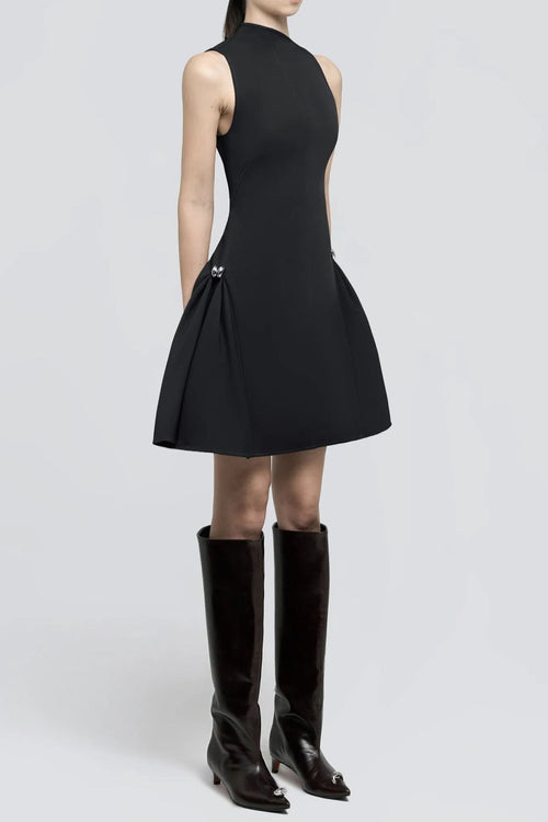 Flowering Girl Women Asymmetrical Flared Mini Dress
