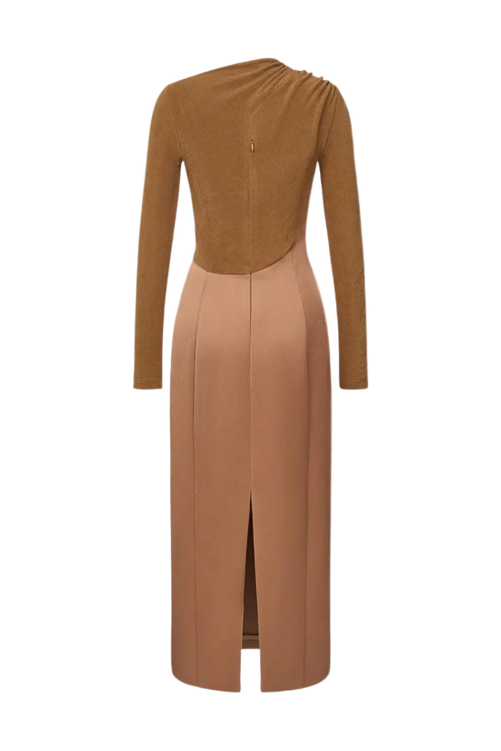 Flowering Girl Women Samaro Asymmetric Cutout Panel Midi Dress - Brown