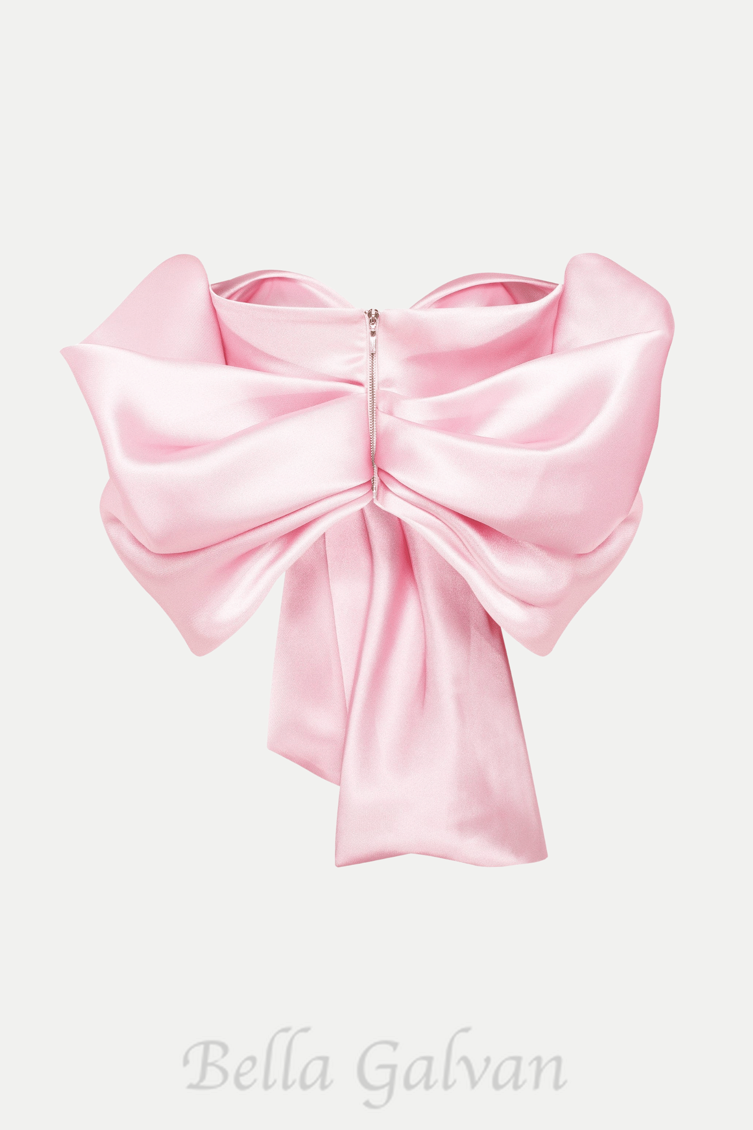 Flowering Girl Women Samira Bow Cross Off Shoulder Satin Top