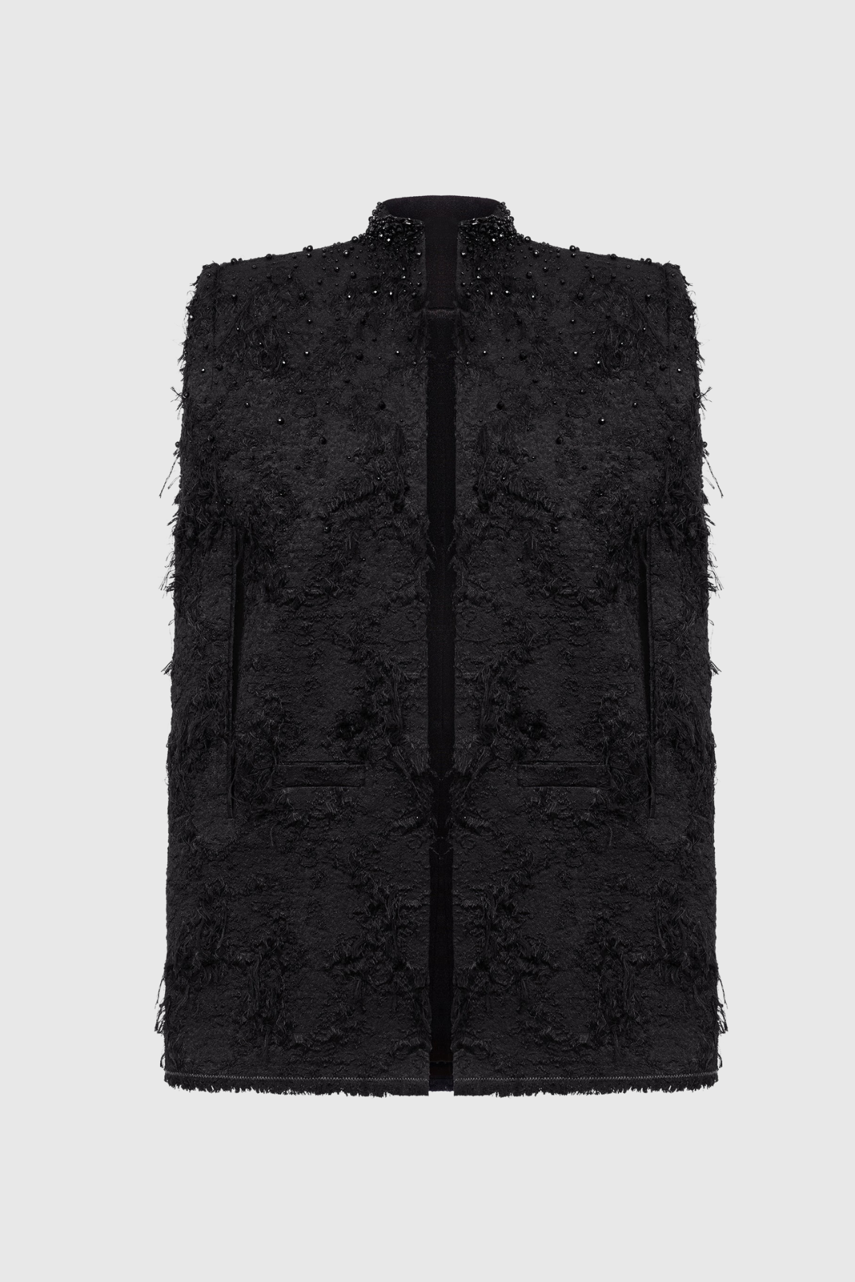 Flowering Girl Women Santos Bow Jacquard Beaded Mini Dress - Black