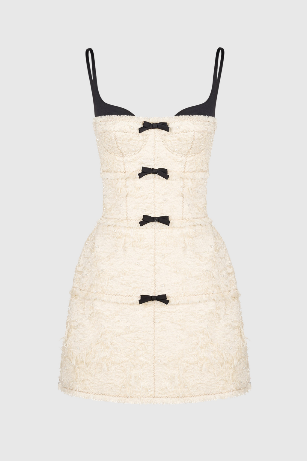 Flowering Girl Women Santos Bow Mini Dress - Beige