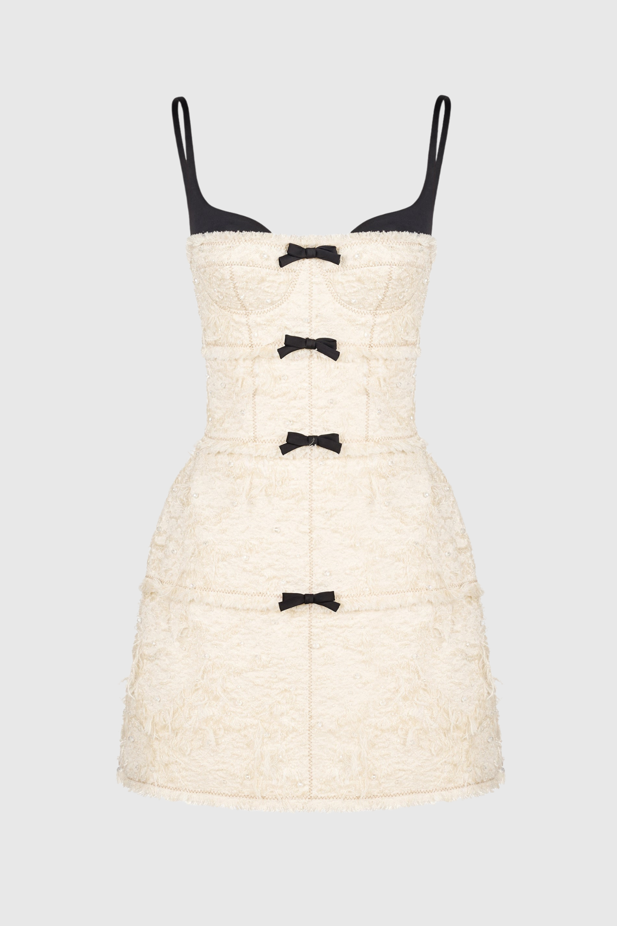 Flowering Girl Women Santos Bow Mini Dress - Beige