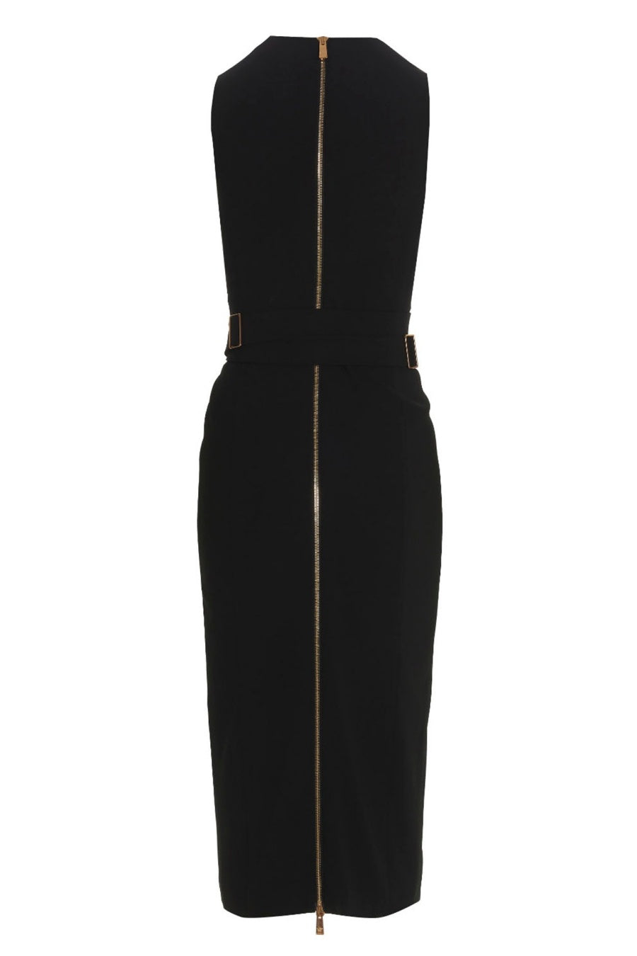 Flowering Girl Women Saple V-neck Belted Embellished Midi Bandage Dress