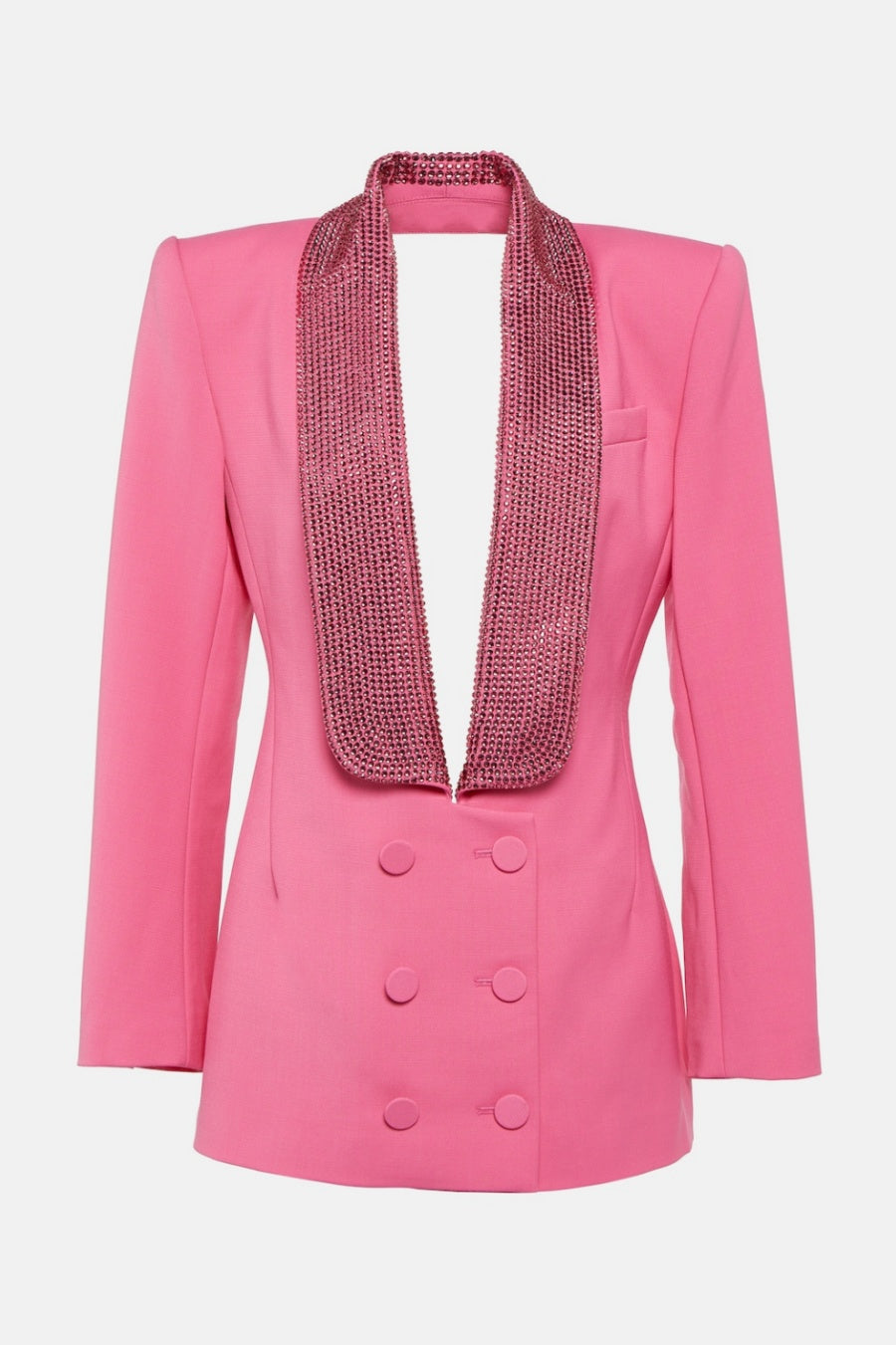 Flowering Girl Women Scarlett Crystal Embellished Cutout Blazer Dress - Pink