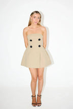 Flowering Girl Women Neira Off-Shoulder Strapless Sexy Mini Dress