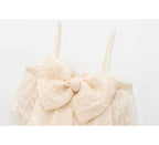 Flowering Girl Women Addison Bownot Top In Ivory
