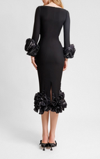 Flowering Girl Women Jelena Flowers Midi Bandage Dress